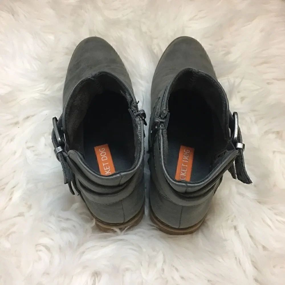 Rocket Dog | Gray Buckle Booties | 7.5 - Picture 4 of 6